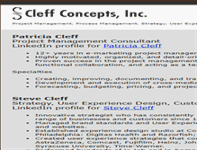 Tablet Screenshot of cleff.com